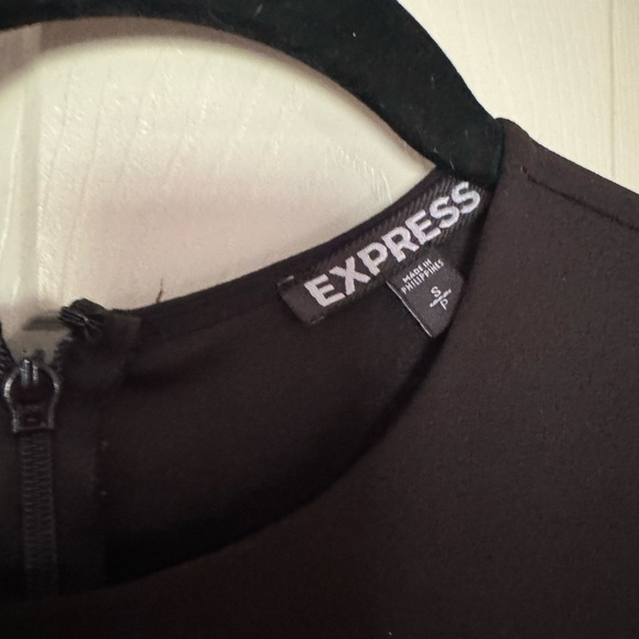 Express: Black high low cocktail dress. Small - Picture 4 of 4